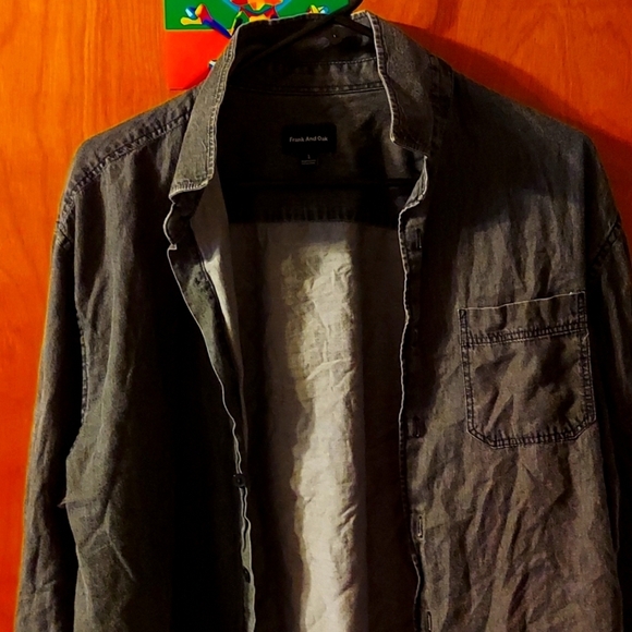 Looks like dark denim. Just a more breathable feels. - Picture 1 of 2